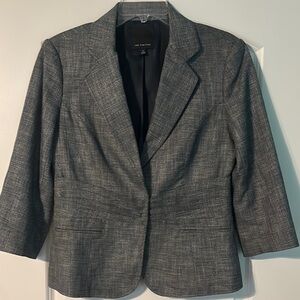 The Limited Women's Classic Fitted Gray Blazer